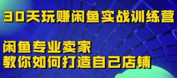《30天玩赚闲鱼实战训练营》闲鱼专业卖家教你如何打造自己店铺_中创网