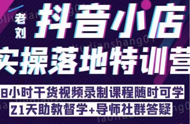 图片[1]_抖音小店实操落地特训营：抖音小店无货源精细化运营，抖店商品卡流量（22节）_中创网