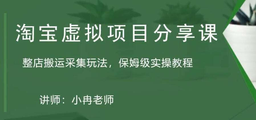 （5090期）淘宝虚拟整店搬运采集玩法分享课：整店搬运采集玩法，保姆级实操教程_中创网