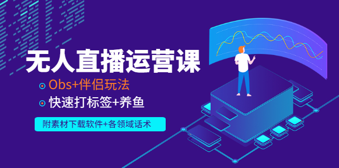 （2765期）无人直播运营课：Obs+伴侣玩法 快速打标签+养鱼（附素材下载软件+各领话术)_中创网