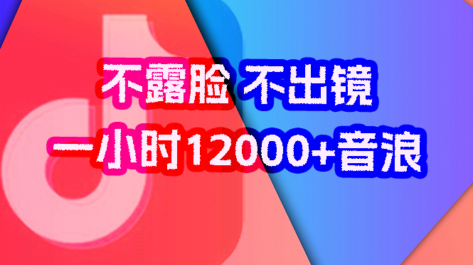 （7501期）抖音撸音浪，不用露脸出境，全套课程教学，一小时600+_中创网