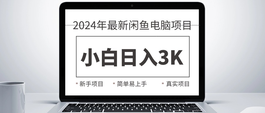 （10951期）2024最新闲鱼卖电脑项目，新手小白日入3K+，最真实的项目教学_中创网