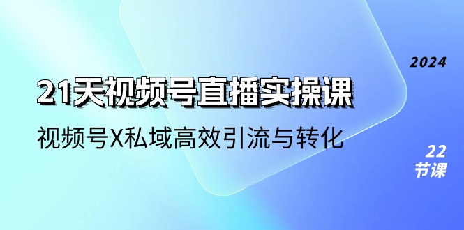 （11072期）21天-视频号直播实操课，视频号X私域高效引流与转化（22节课）_中创网