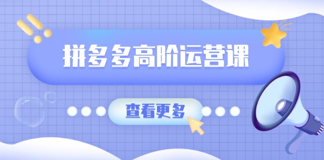 （14327期）拼多多高阶运营课：极致群爆款玩法，轻付费无尽复制，打造单品爆款之路_中创网
